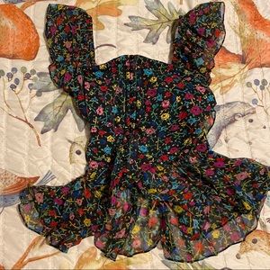 Betsey Johnson Bustier Floral Top